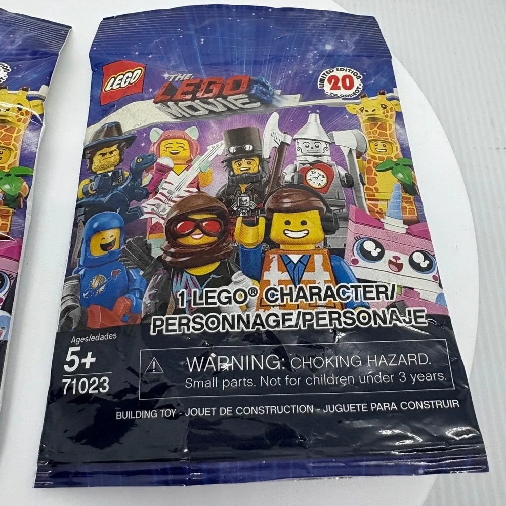 Lego The Movie Series 2 71023 Collectible Minifigure Bags Lot of 2 Opened #7 #15